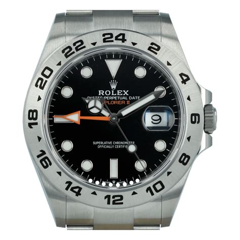 used rolex explorer 2 black dial